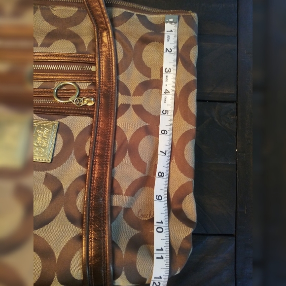 Coach Poppy OP Art Glam Tote Shoulder Bag.👜 - Picture 7 of 8